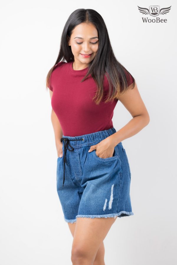 HIGHWAIST PATCH HOT SHORT - Image 5