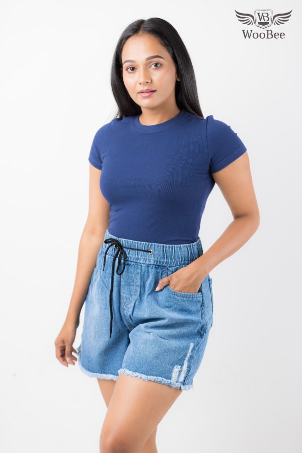 HIGHWAIST PATCH HOT SHORT - Image 2