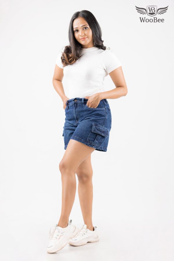 HIGHWAIST CARGO POCKET SHORT - Image 3