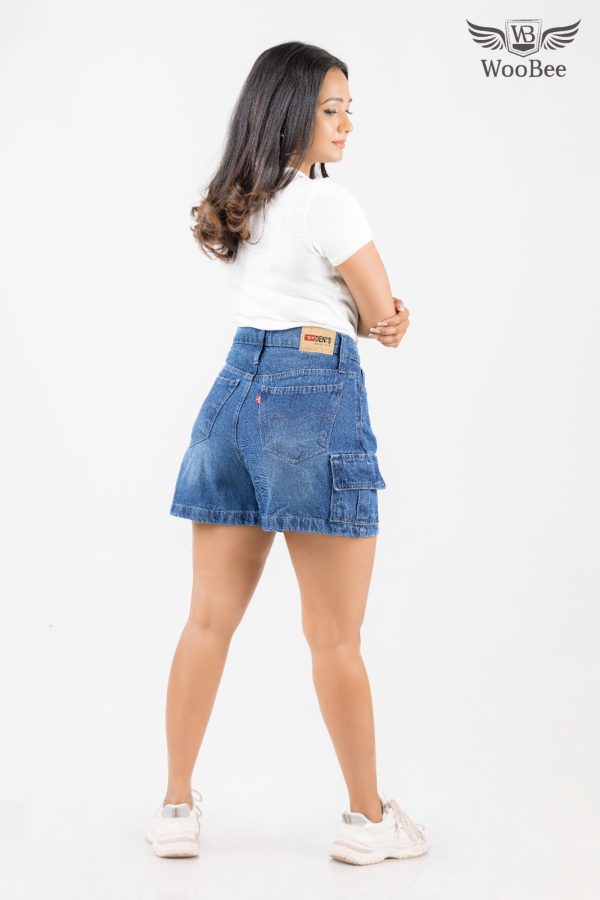 HIGHWAIST CARGO POCKET SHORT - Image 9