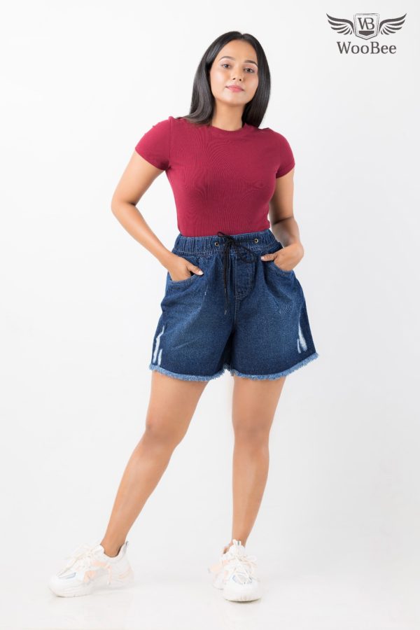 HIGHWAIST PATCH HOT SHORT - Image 7
