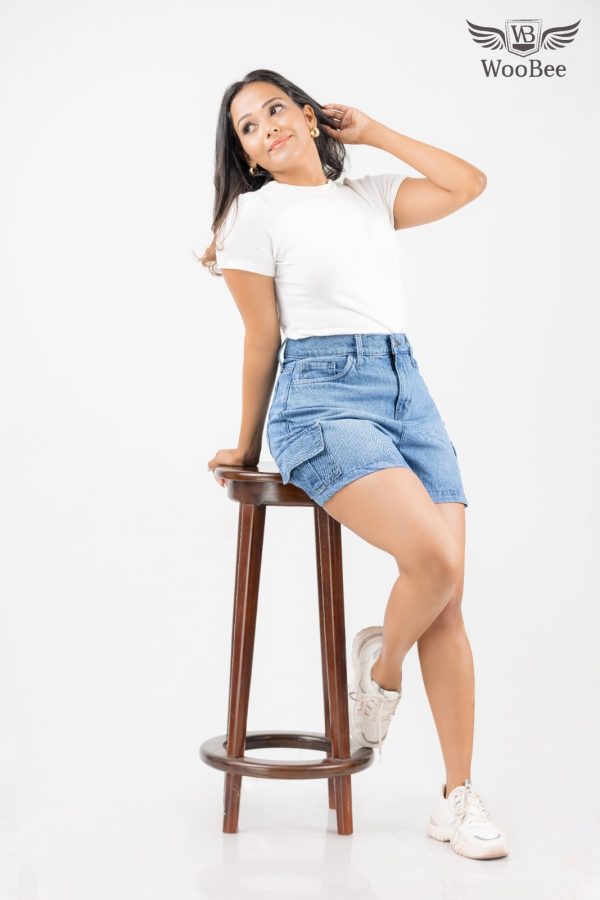 HIGHWAIST CARGO POCKET SHORT - Image 6