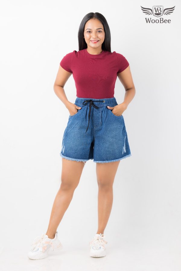HIGHWAIST PATCH HOT SHORT - Image 8