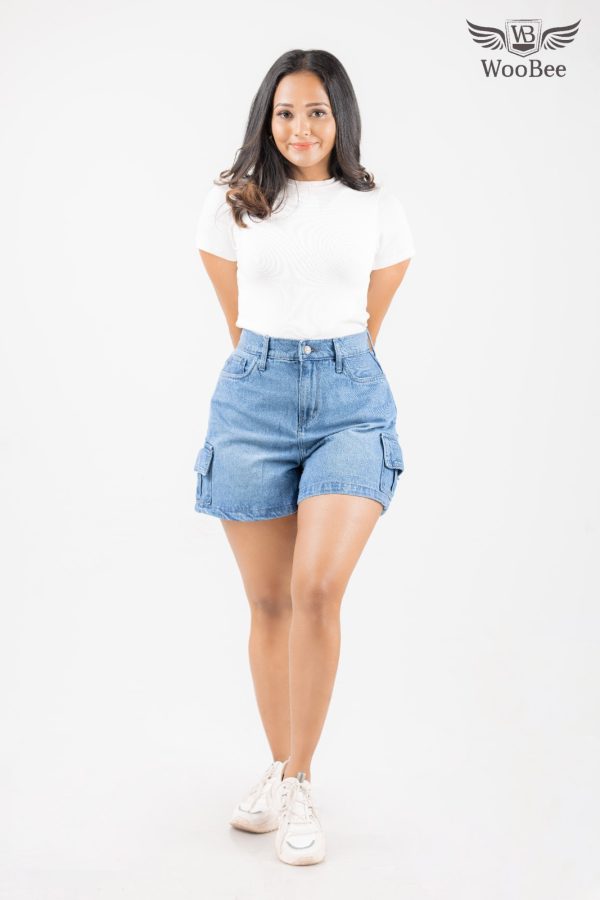 HIGHWAIST CARGO POCKET SHORT - Image 5