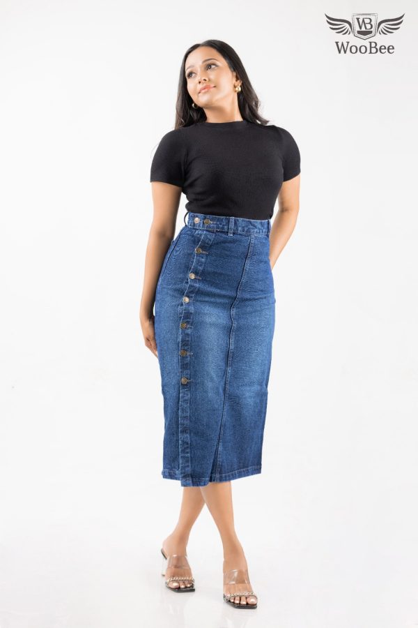 HIGHWAIST THREE QUARTER SKIRT - Image 7