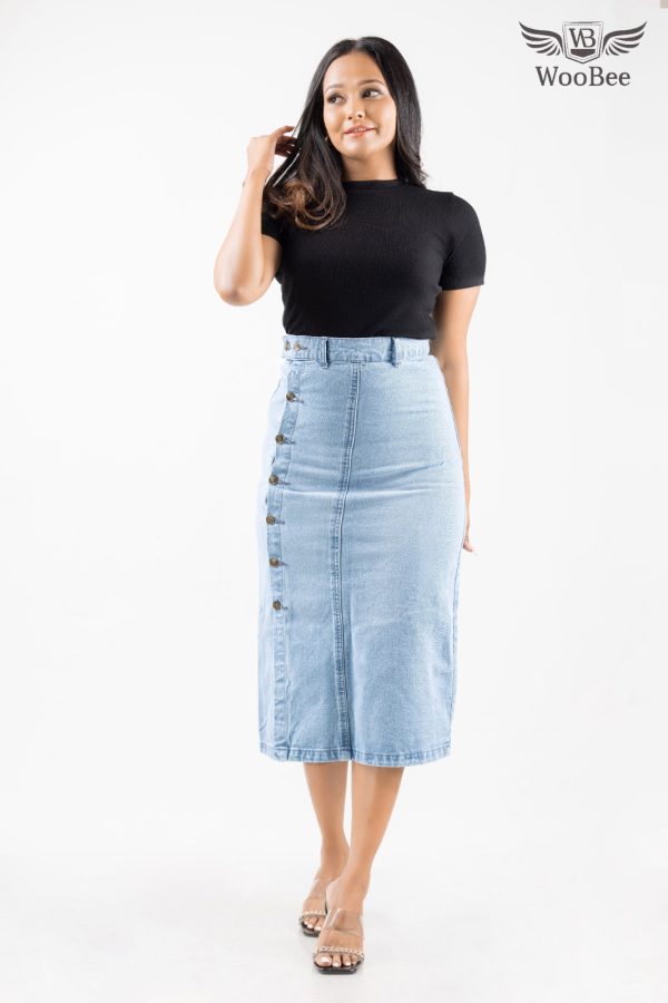 HIGHWAIST THREE QUARTER SKIRT - Image 10