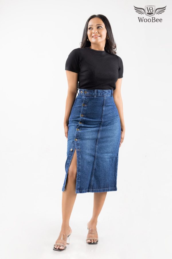 HIGHWAIST THREE QUARTER SKIRT