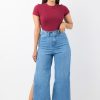 HIGHWAIST STREIGHT LEG SIDE OPEN JEANS - Image 6
