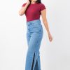 HIGHWAIST STREIGHT LEG SIDE OPEN JEANS - Image 7
