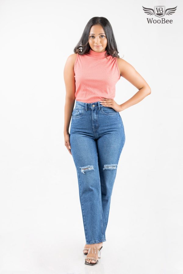 HIGHWAIST PATCH MOM JEANS - Image 8