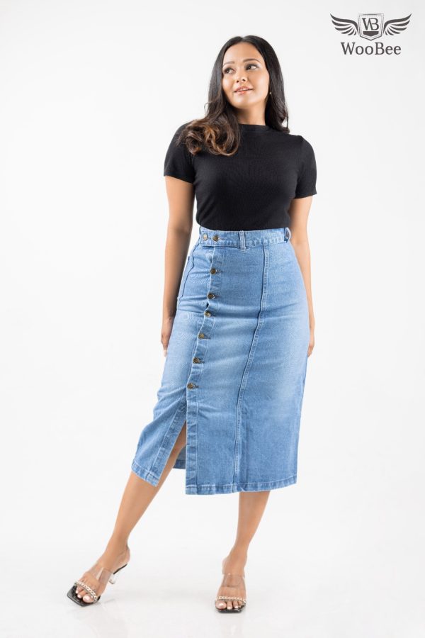 HIGHWAIST THREE QUARTER SKIRT - Image 2