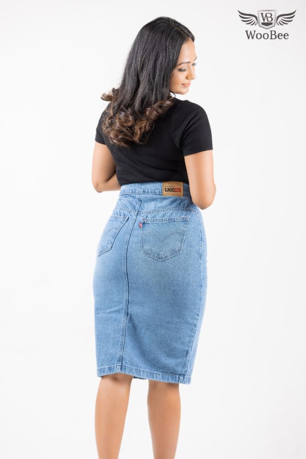 HIGHWAIST BUTTON SKIRT - Image 4