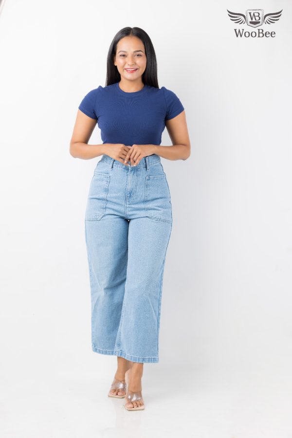 HIGHWAIST FRONT POCKET JEANS - Image 6