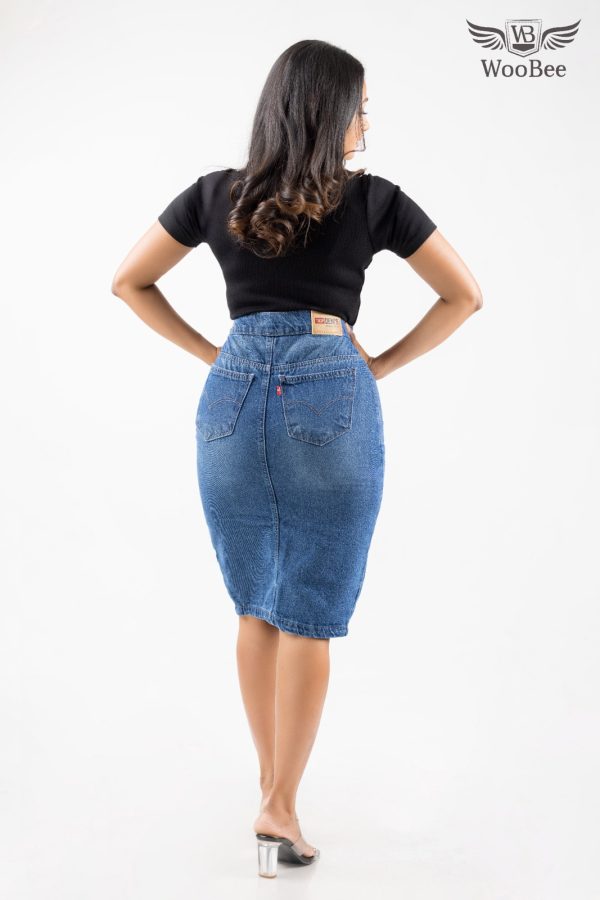 HIGHWAIST BUTTON SKIRT - Image 7