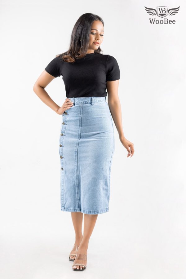 HIGHWAIST THREE QUARTER SKIRT - Image 8