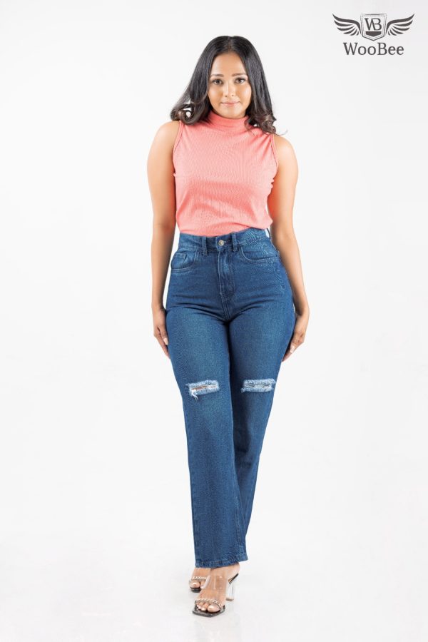 HIGHWAIST PATCH MOM JEANS - Image 4