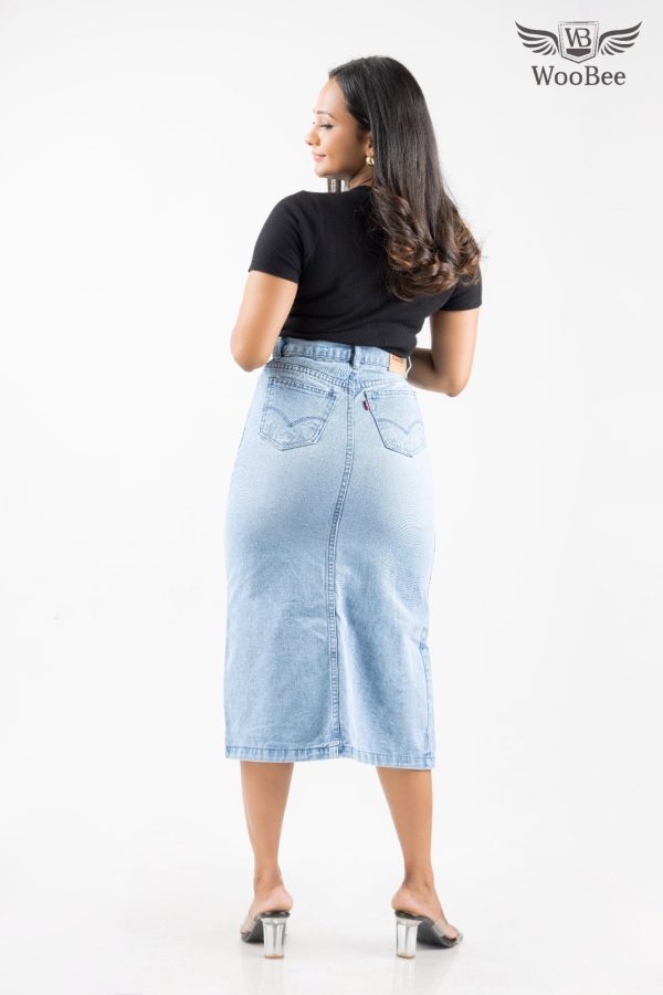 HIGHWAIST THREE QUARTER SKIRT - Image 9