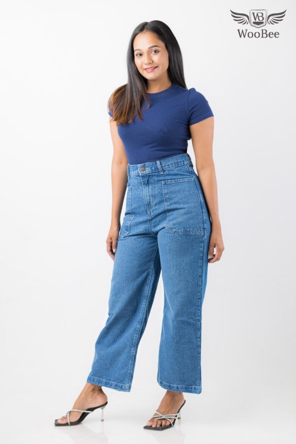 HIGHWAIST FRONT POCKET JEANS - Image 8